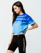 CHAMPION Streak Dye Blue Womens Crop Tee image number 2
