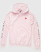 RIOT SOCIETY Broken Heart Mens Pink Hoodie image number 1