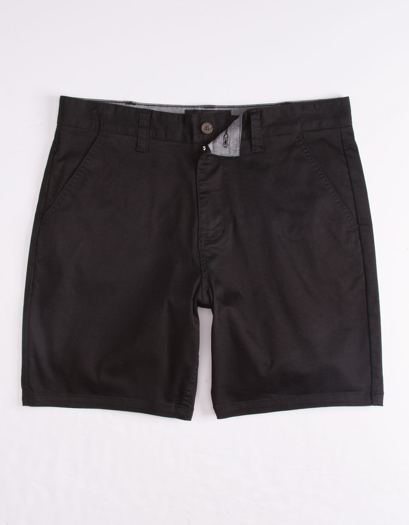 RSQ Twill Black Mens Chino Shorts image number 0