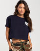 PRO STANDARD New York Yankees Womens Crop Tee image number 2