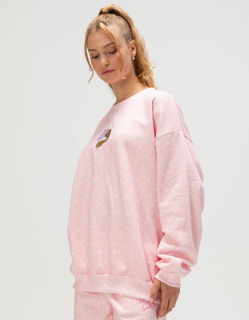 HAPPY CAMP3R Angel Bear Womens Crewneck Sweatshirt image number 2