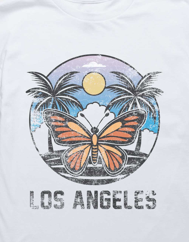 LOS ANGELES Butterfly Palms Distressed Unisex Kids Tee image number 1