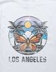 LOS ANGELES Butterfly Palms Distressed Unisex Kids Tee image number 2