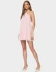 EDIKTED Emeline Backless Halter Mini Dress image number 4