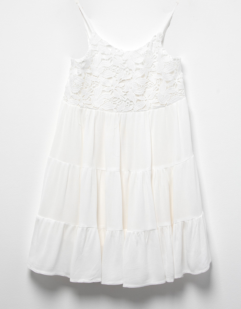 HAYDEN Lace Tiered Girls Dress image number 0