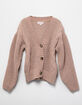 POOF Cable Knit Button Girls Cardigan image number 1
