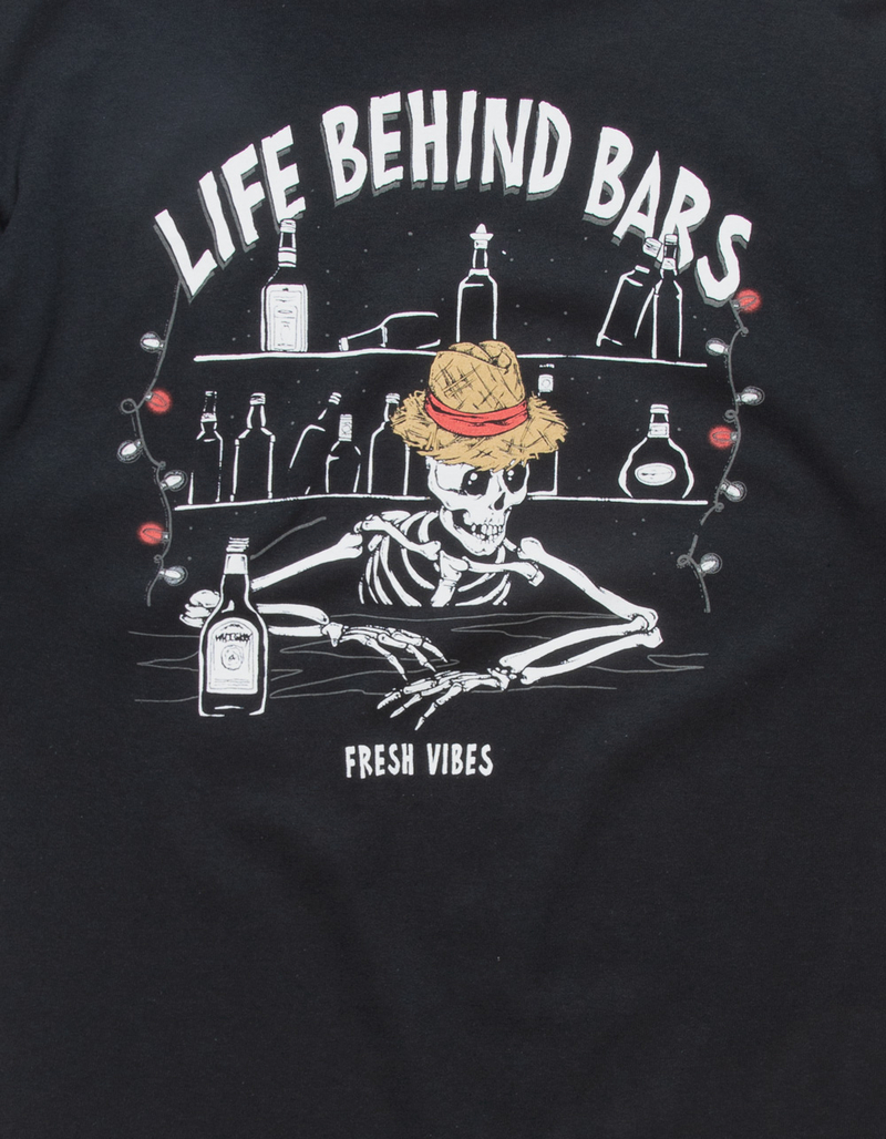 FRESH VIBES Life Behind Bars Mens Tee image number 2