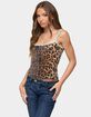 EDIKTED Dimitra Sequin Leopard Tank Top image number 2