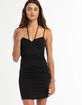 FULL TILT Keyhole Textured Bodycon Dress image number 1