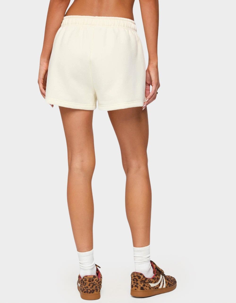 EDIKTED Cherry Babe Sweat Shorts image number 2