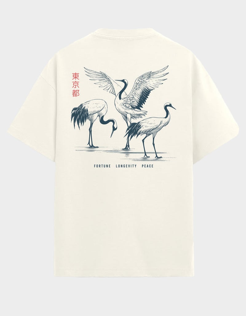 IKIGAI Cranes Mens Tee image number 2
