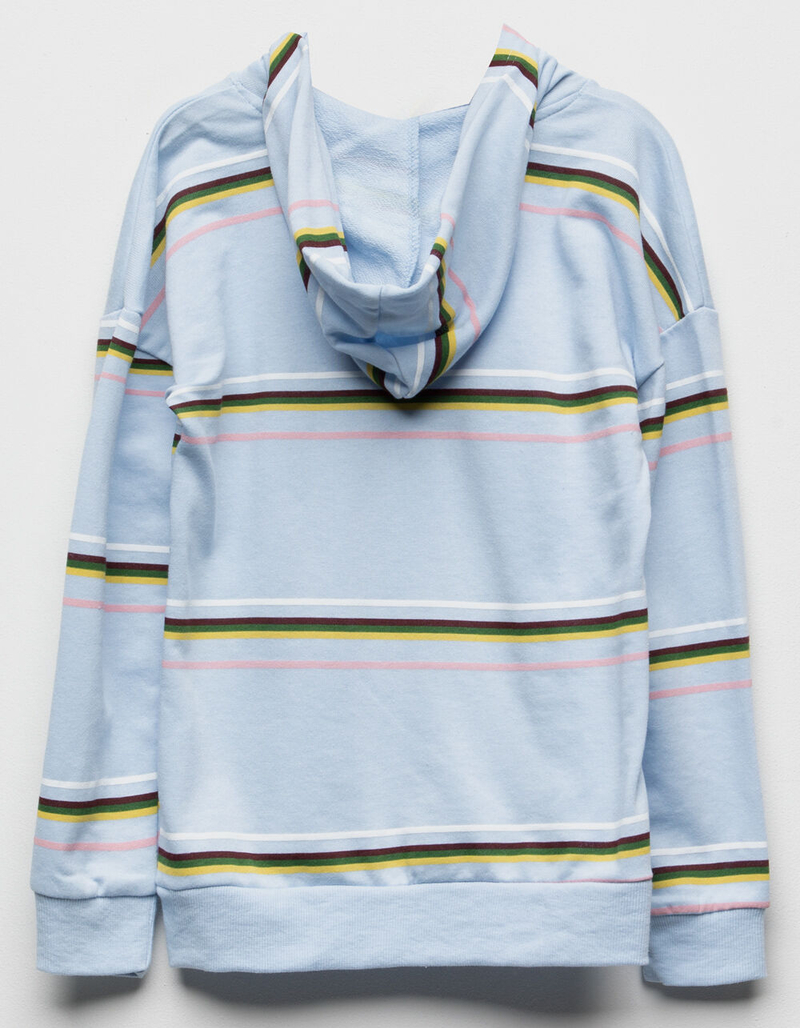 FULL TILT Wide Stripe Blue Girls Hoodie image number 1