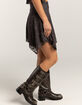 FULL TILT Lace Asymmetrical Hem Womens Mini Skirt image number 3