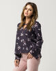 FULL TILT Floral Bell Sleeve Womens Top image number 2