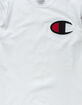 CHAMPION C Applique Logo White Mens T-Shirt image number 2