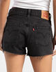 LEVI'S 501 High Rise Womens Denim Shorts - Lunar Black image number 4