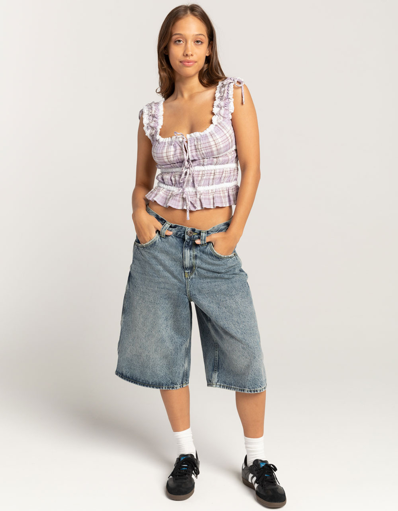 BDG Urban Outfitters Check Tie Front Womens Cami image number 1