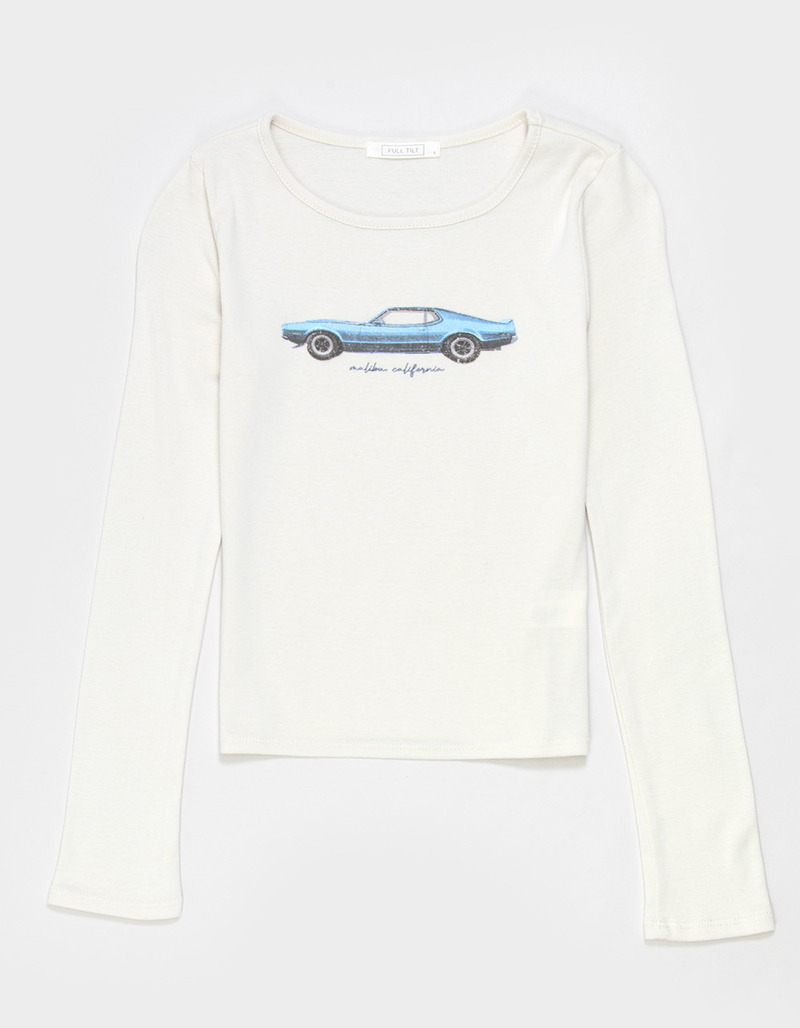FULL TILT Malibu Car Girls Long Sleeve Tee image number 0