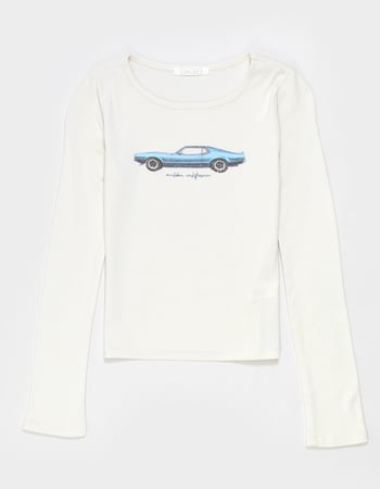 FULL TILT Malibu Car Girls Long Sleeve Tee Primary Image