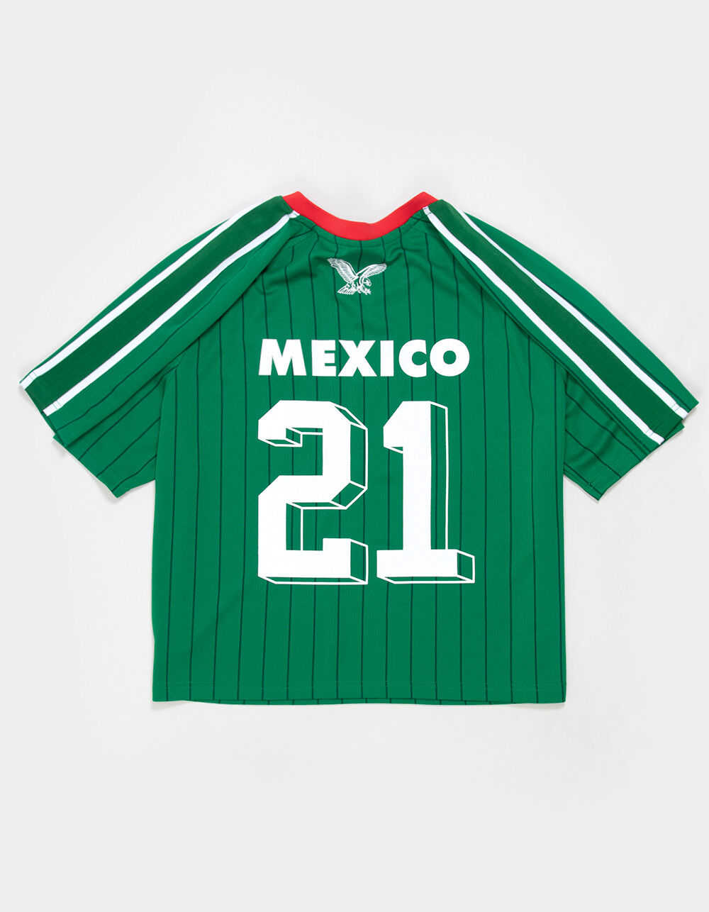 RSQ Mens Mexico Baggy Crop Soccer Jersey - GREEN - S | Tillys
