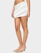 EDIKTED Carson Sheer Striped Mini Skirt image number 5
