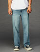RSQ Mens Straight Medium Wash Denim Jeans image number 2