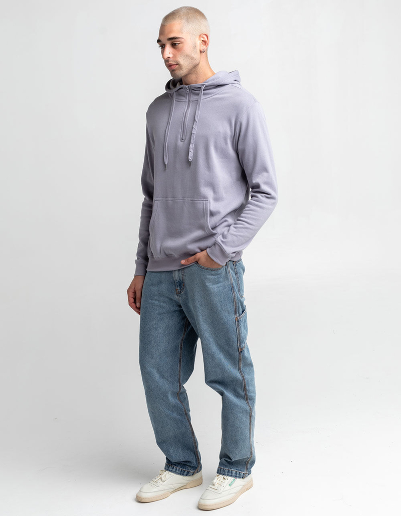 RSQ Mens Lilac 1/4 Zip Hoodie image number 4