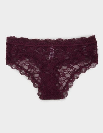 FULL TILT Allover Lace Up Hipster Panties Alternative Image