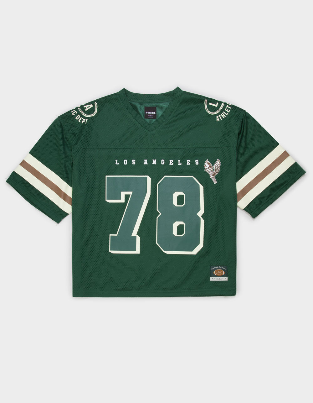 RSQ Mens Baggy Crop Mesh Jersey - GREEN - L | Tillys