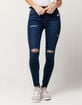 RSQ Manhattan High Rise Womens Ripped Skinny Jeans image number 1