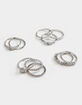 FULL TILT 10 Piece Rhinestone Etched Ring Set image number 1