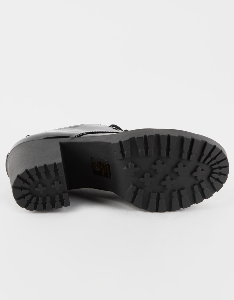 SODA Brief Lace Up Block Heel Womens Shoes image number 2