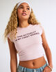 FULL TILT My First Rodeo Womens Baby Tee image number 6