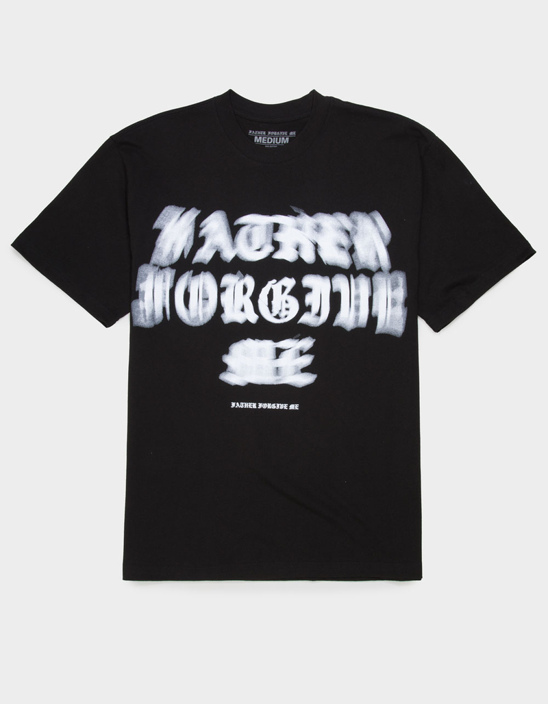 FATHER FORGIVE ME Blur Vision Mens Tee image number 0
