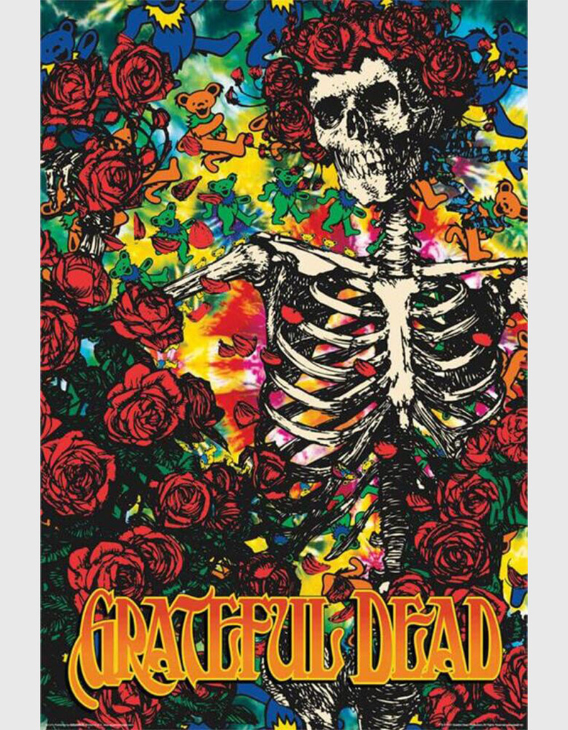 Grateful Dead Skeleton and Roses Poster image number 0