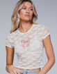 RSQ Womens Lace Bow Baby Tee image number 1