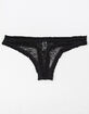 FULL TILT Essential Lace Black Thong image number 1