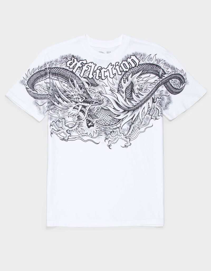 AFFLICTION Flaming Dragon Boys Tee image number 0