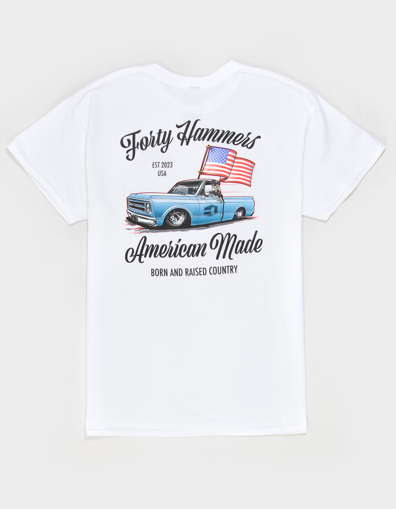 FORTY HAMMERS Born & Raised Mens Tee image number 0