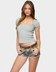 EDIKTED Priscilla Lace Trim Tee image number 2