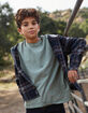 RSQ Boys Plaid Hooded Flannel image number 1