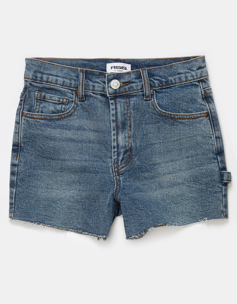 RSQ Girls Denim Carpenter Shorts image number 0
