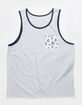 BLUE CROWN Mens Printed Pocket Tank Top image number 6
