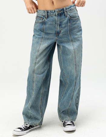 GUESS ORIGINALS Womens Tapered Baggy Jeans Alternative Image