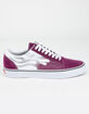 VANS Flame Old Skool Mens Dark Purple Shoes image number 1
