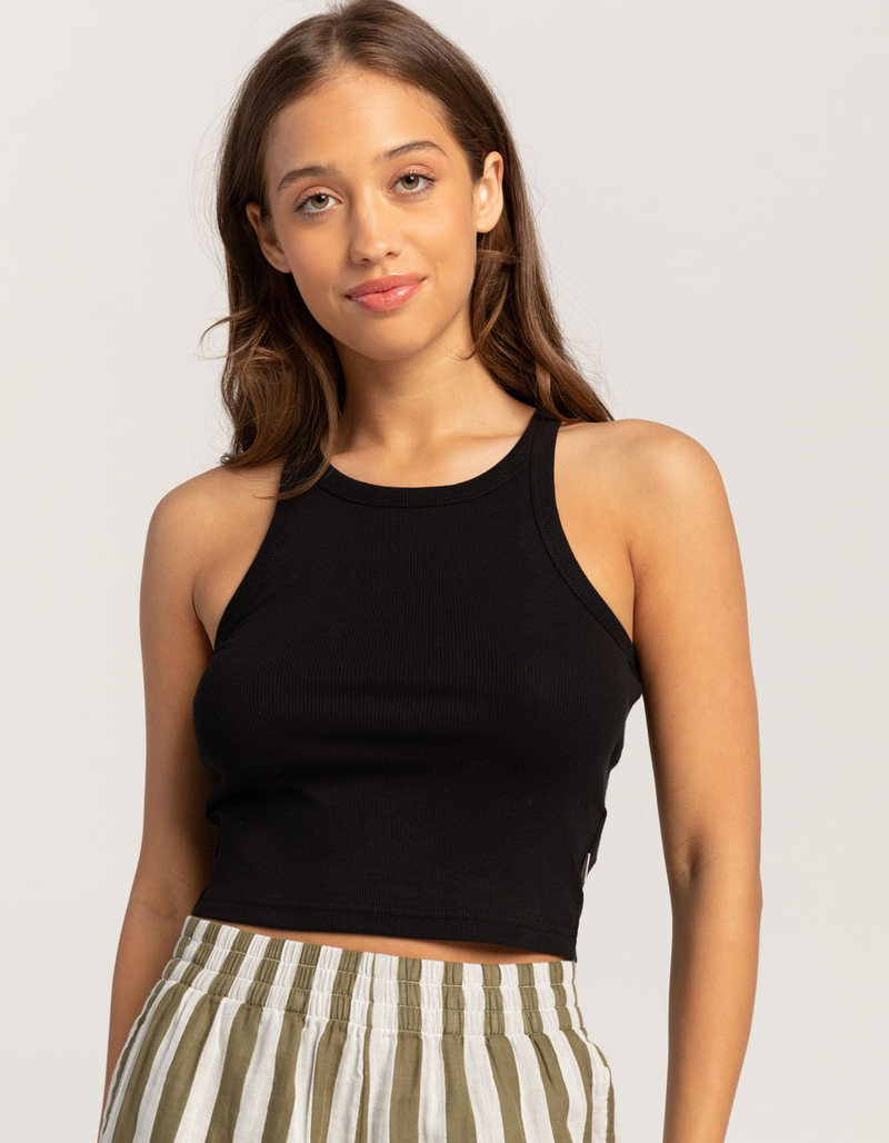 BRIXTON Organic Rib High Neck Womens Tank Top image number 0
