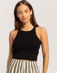 BRIXTON Organic Rib High Neck Womens Tank Top image number 1