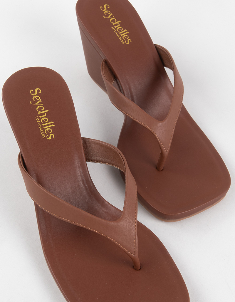 SEYCHELLES Uptown Womens Wedge Flip Flops image number 4