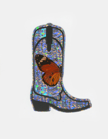 Cowboy Butterfly Sticker Primary Image