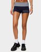 EDIKTED 76 Stripey Fold Over Shorts image number 1